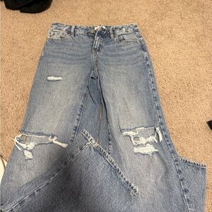 Pacsun ripped blue Boyfriend Jeans